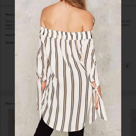 1️⃣✅ line by me striped top - Picture 3 of 5